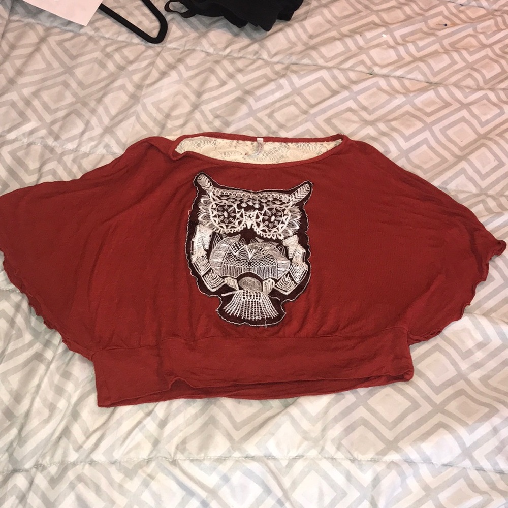 🌸 4x20 🌸 DISCREET OWL CROP TOP SIZE M